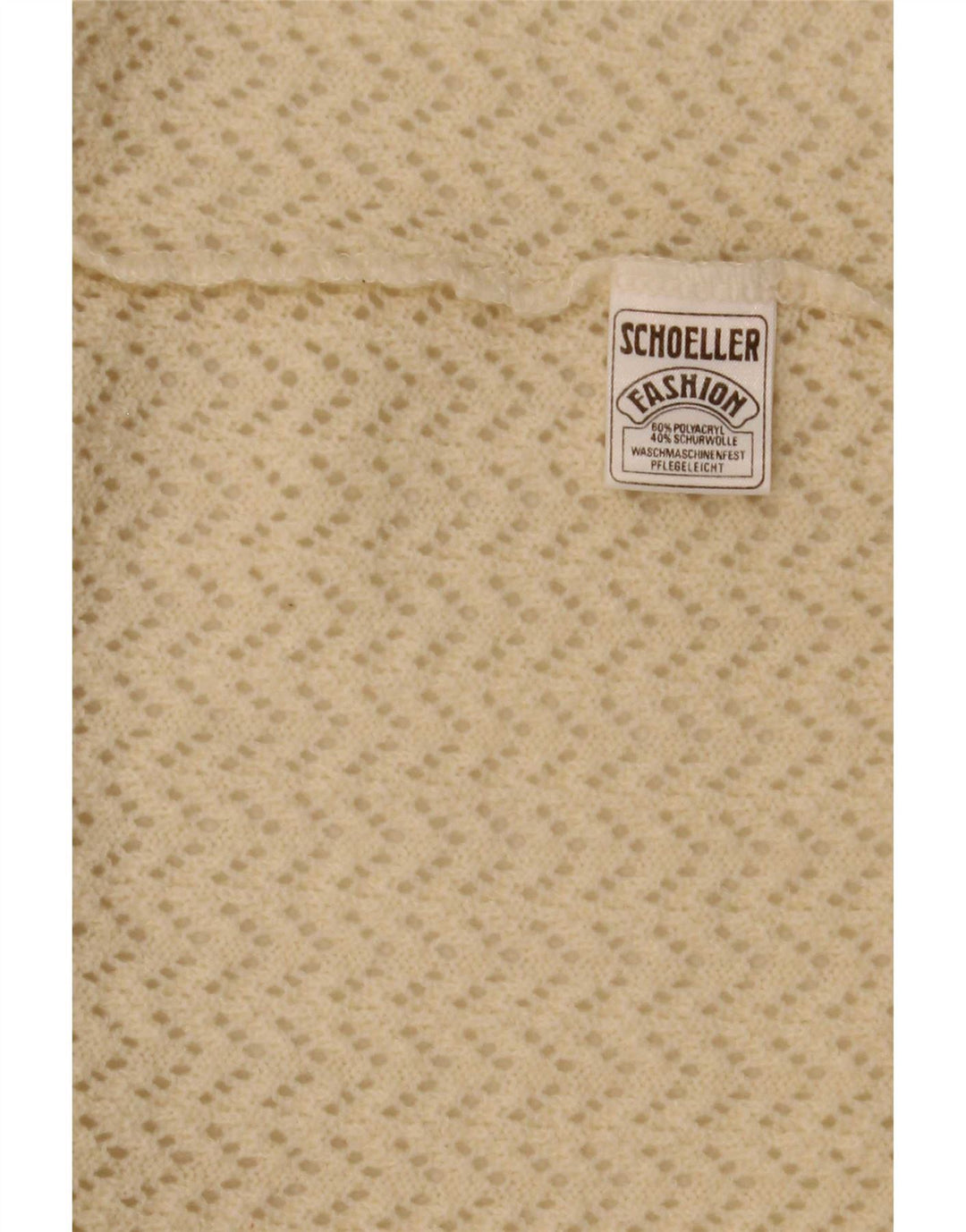 Schoeller Womens Open Cardigan Sweater UK 12 Medium Beige Polyacrylic