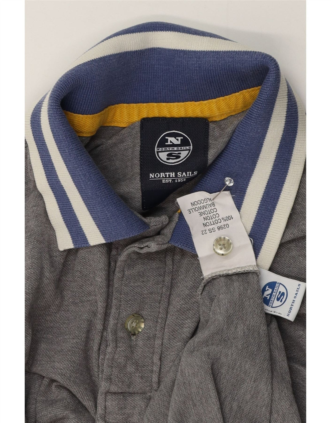 North Sails Herre Rugby Polo Shirt Lille Grå Bomuld
