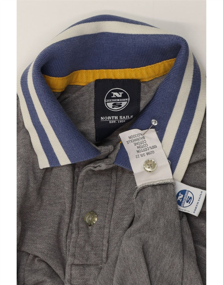 North Sails Herre Rugby Polo Shirt Lille Grå Bomuld