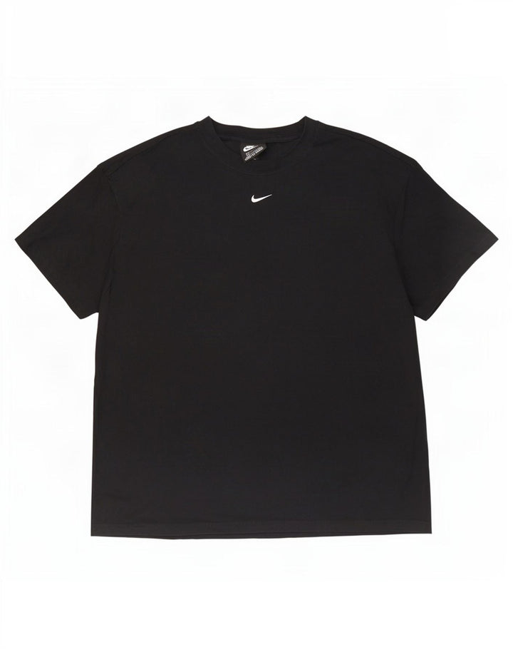 Nike T-shirt top mellem sort bomuld til mænd