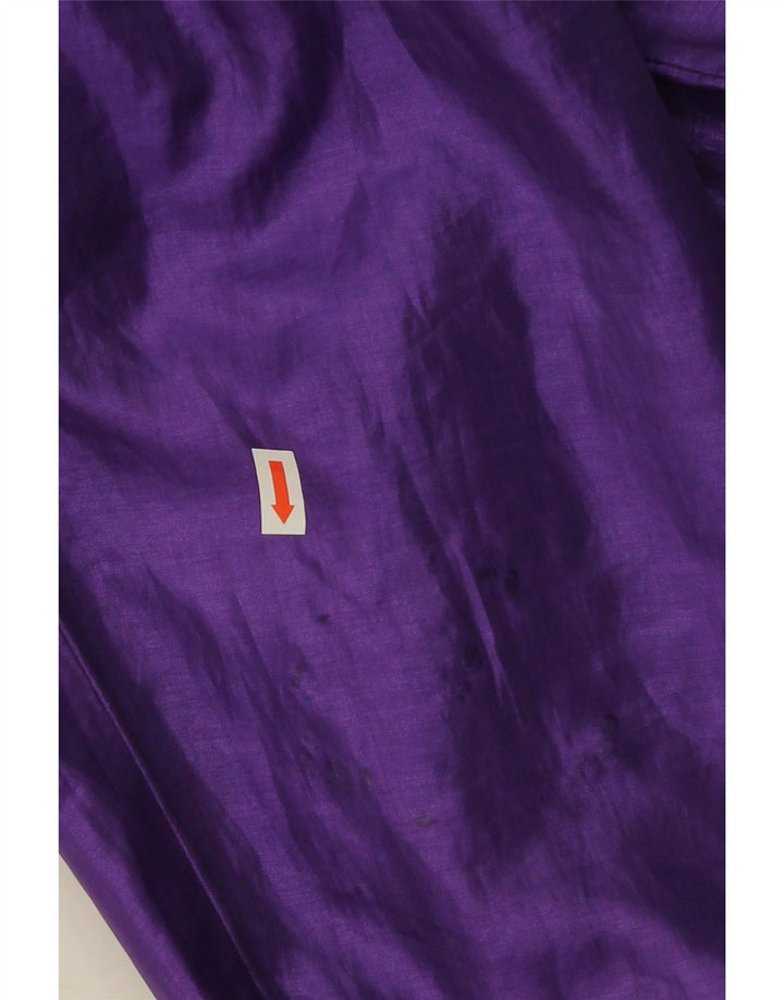 Vintage træningsdragt til mænd Topjakke Stor lilla Colourblock Nylon