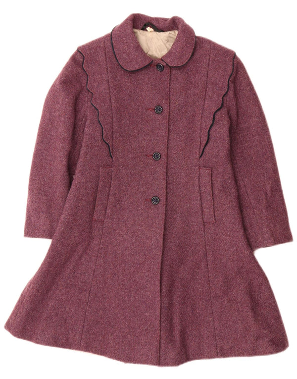 Vintage Girls Princess Coat 5-6 Years Purple Wool