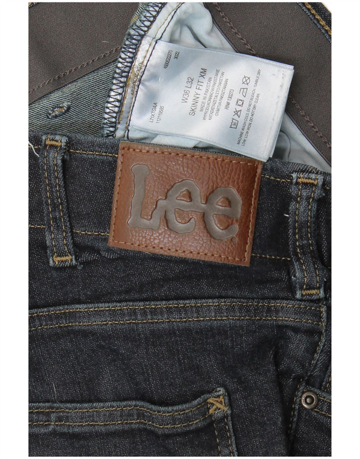 Lee Skinny Jeans til mænd W36 L32 marineblå bomuld