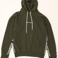 CHAMPION Mens Graphic Hoodie Jumper Medium Green Vintage Champion and Second-Hand Champion from Messina Hembry 