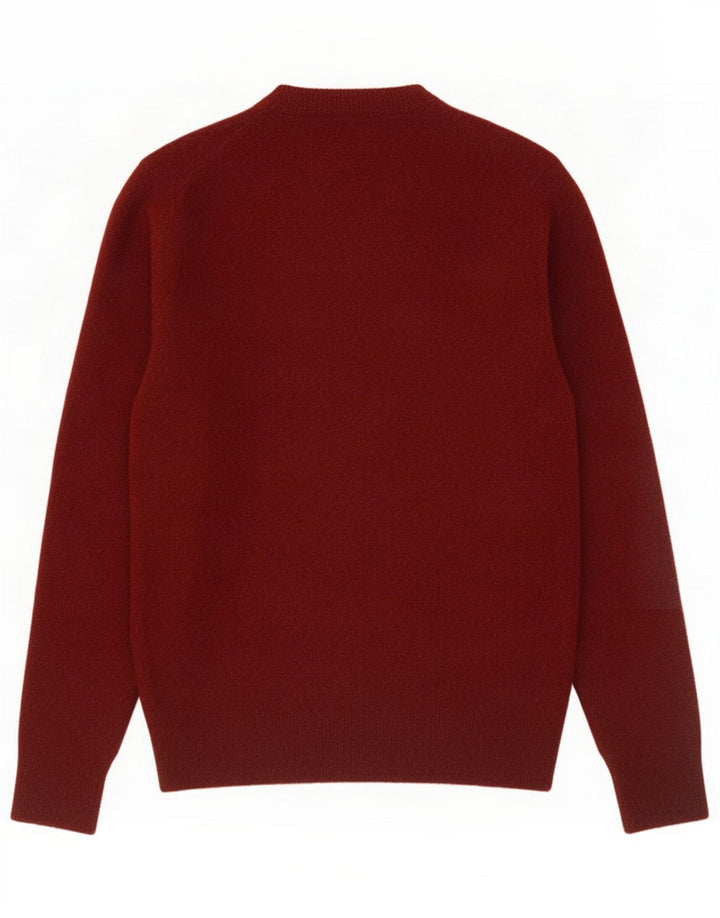 Superdry sweater med rund hals til kvinder UK 14 Mellembrun uld
