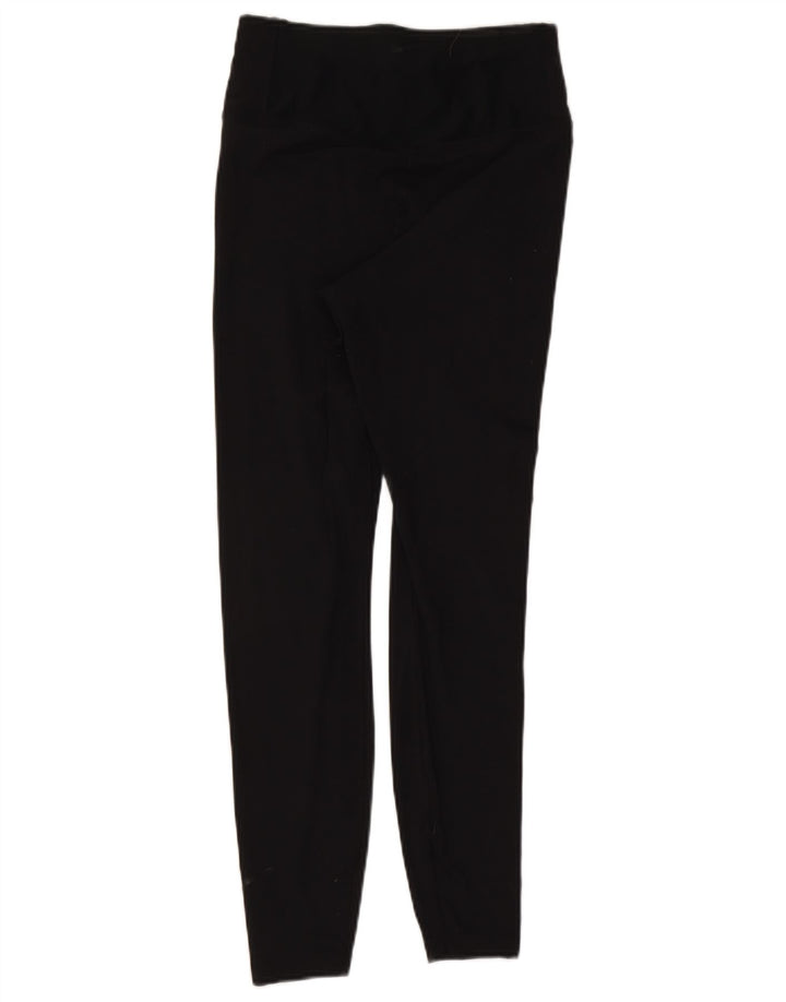 Nike Dame Dri Fit Leggings UK 12 Medium Sort Nylon