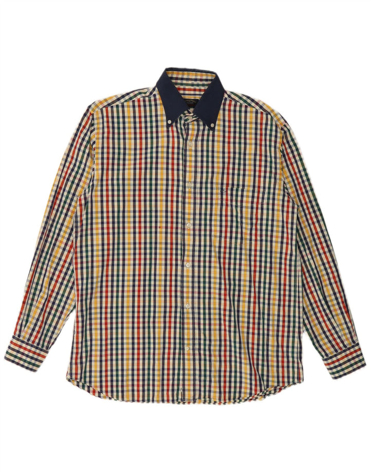 Paul & Shark Herre Yachting Shirt Størrelse 40 Medium Flerfarvet Check