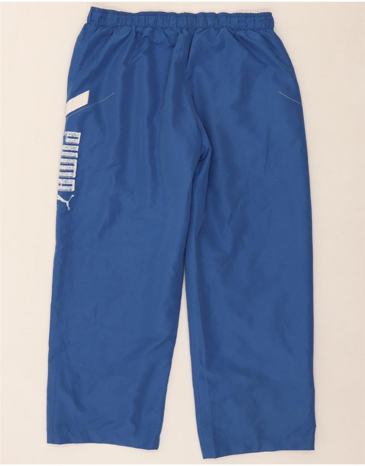 PUMA Mens Graphic Tracksuit Trousers Large  Blue Vintage Puma and Second-Hand Puma from Messina Hembry 