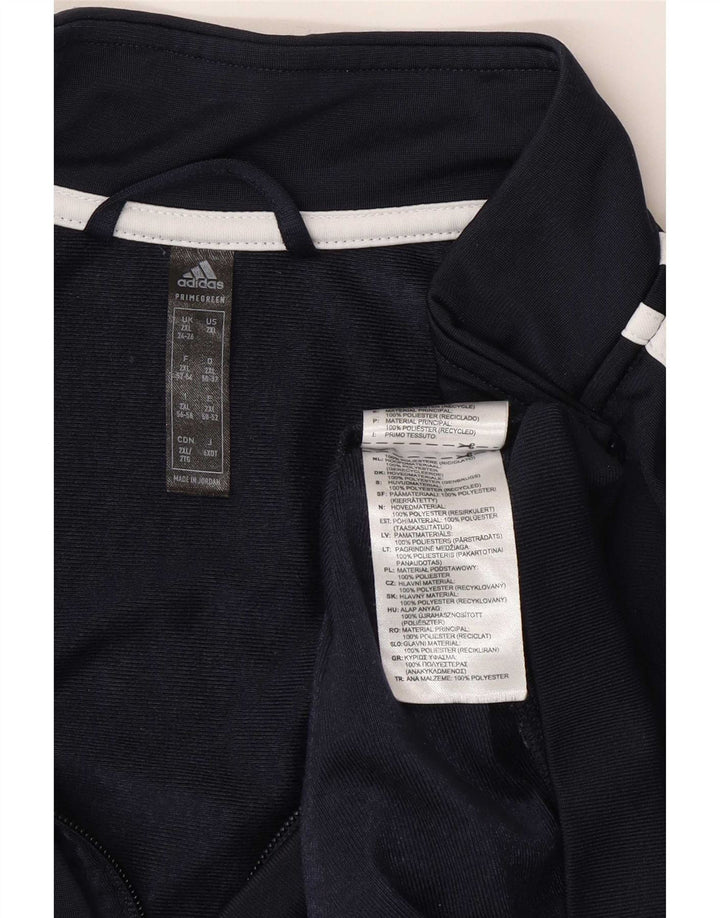 Adidas træningsdragt topjakke til kvinder UK 24/26 2XL marineblå polyester