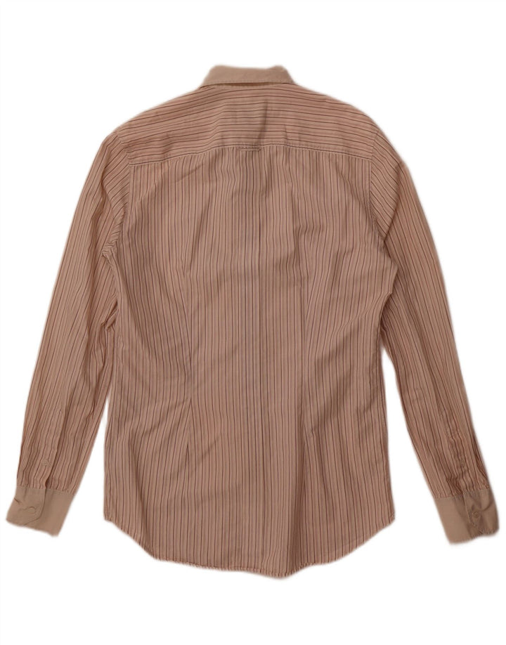 Dolce & Gabbana herre George skjorte str. 39 15 1/2 medium beige stribet