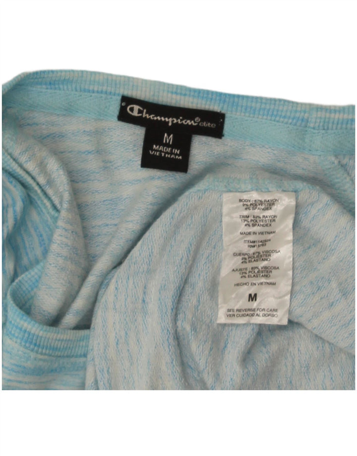 Champion Dame Top Langærmet UK 14 Medium Blue Flecked Rayon