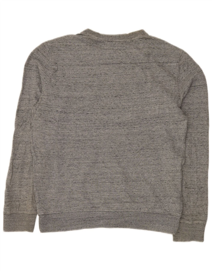 CALVIN KLEIN JEANS Grafisk sweatshirt til mænd, lille grå flækket