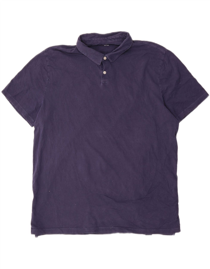 Gap herre poloshirt XL marineblå bomuld