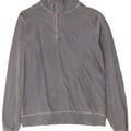 MARLBORO CLASSICS Mens Button Neck Sweatshirt Jumper Large Grey Cotton
