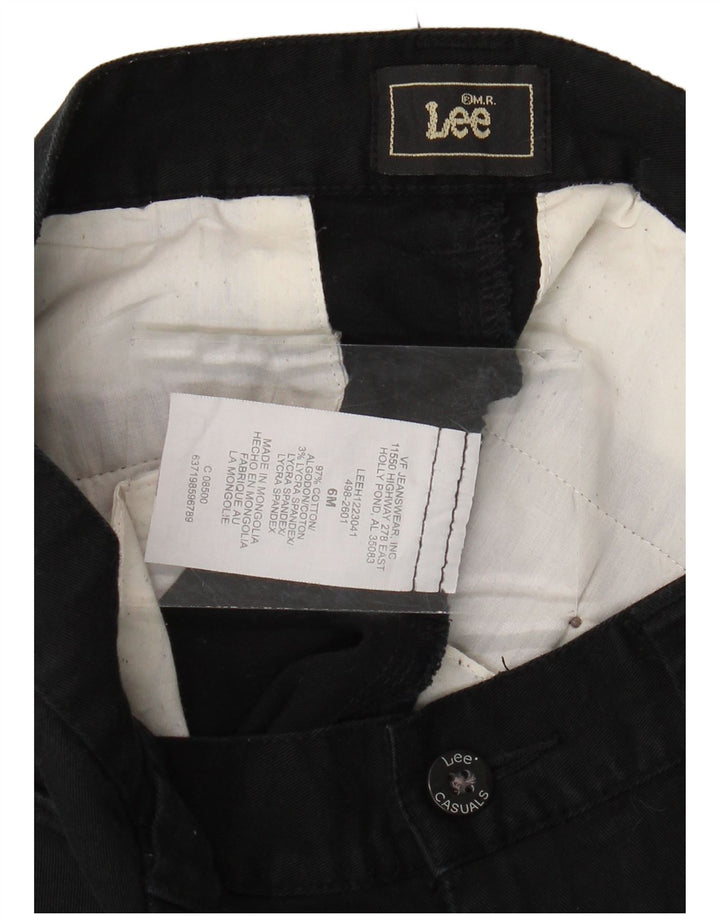 LEE Kvinder Højtaljet Tapered Capri Bukser US 6 Medium W30 L20 Sort