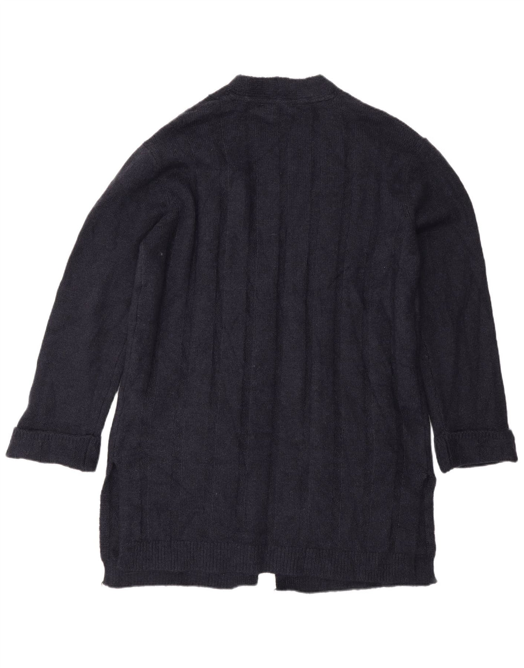 Marks & Spencer Dame Longline Cardigan Sweater UK 14 Medium Navy Blue