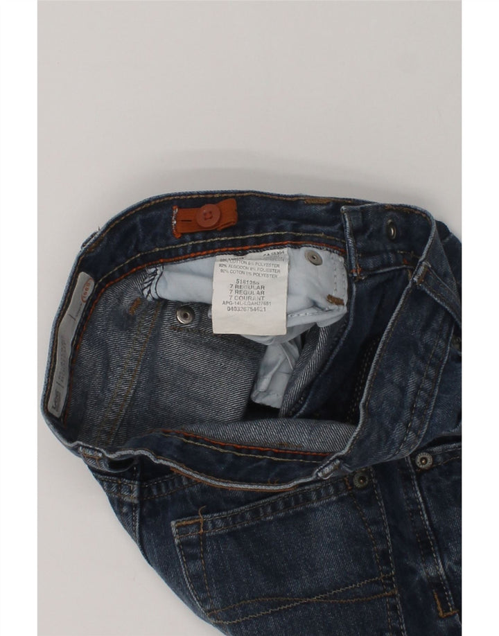 LEE Boys Denim Shorts 6-7 Years W22  Navy Blue Cotton | Vintage Lee | Thrift | Second-Hand Lee | Used Clothing | Messina Hembry 