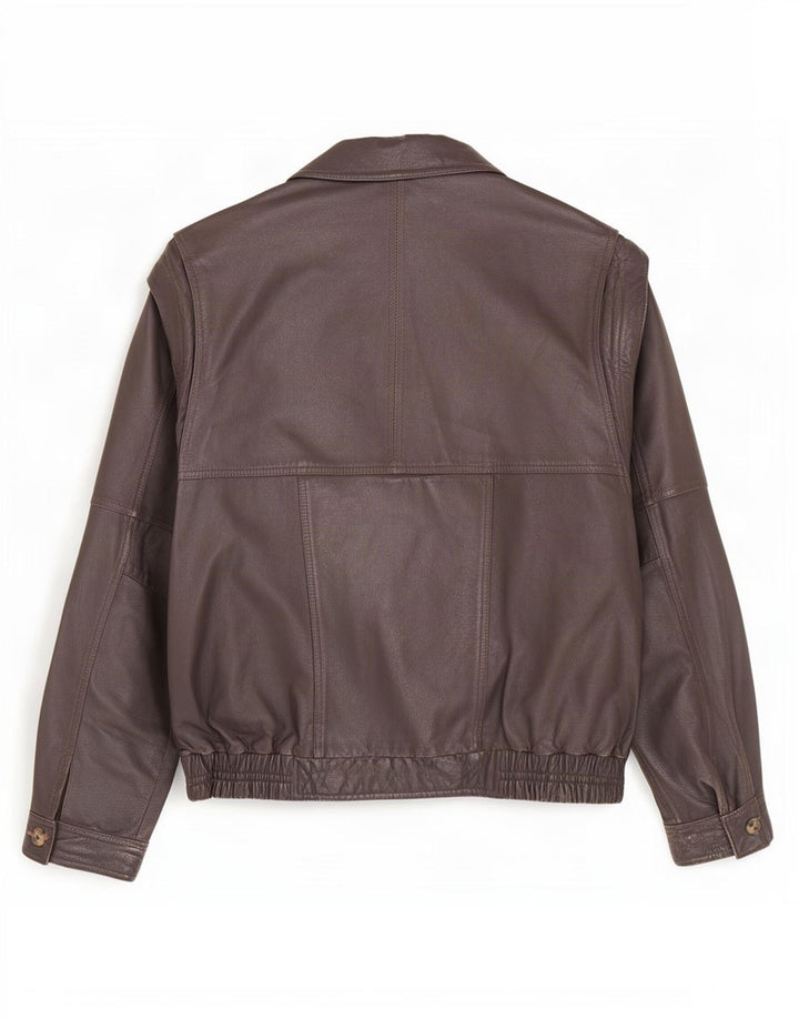 Vintage herre læderjakke UK 42 XL Brun