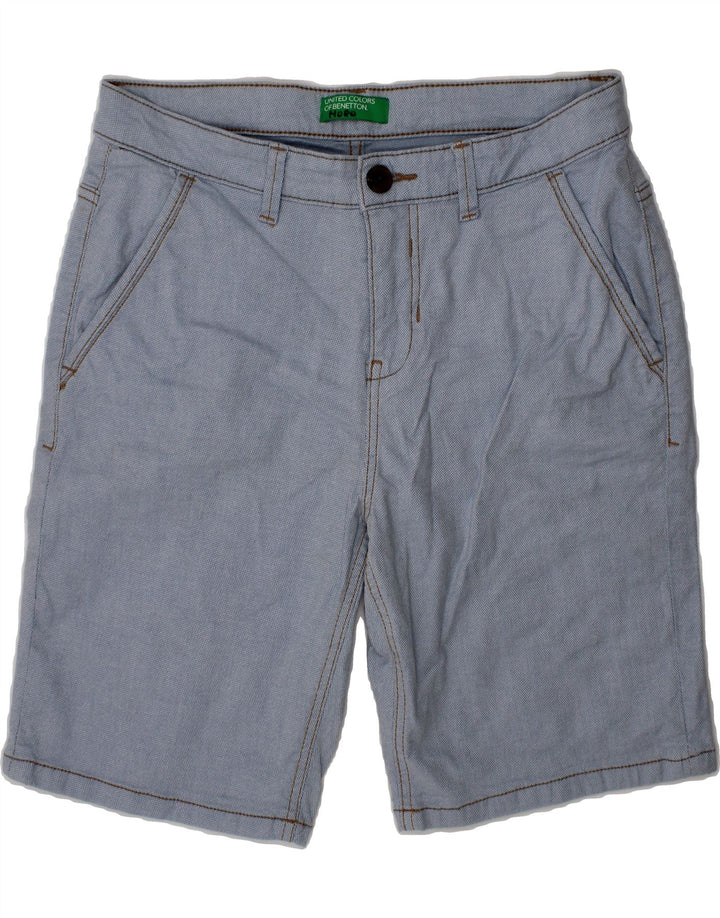 BENETTON Boys Chino Shorts 13-14 Years W28  Blue Vintage Benetton and Second-Hand Benetton from Messina Hembry 