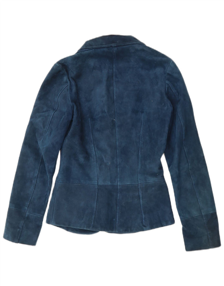 Vintage dame 2-knaps blazerjakke UK 4 XS marineblå