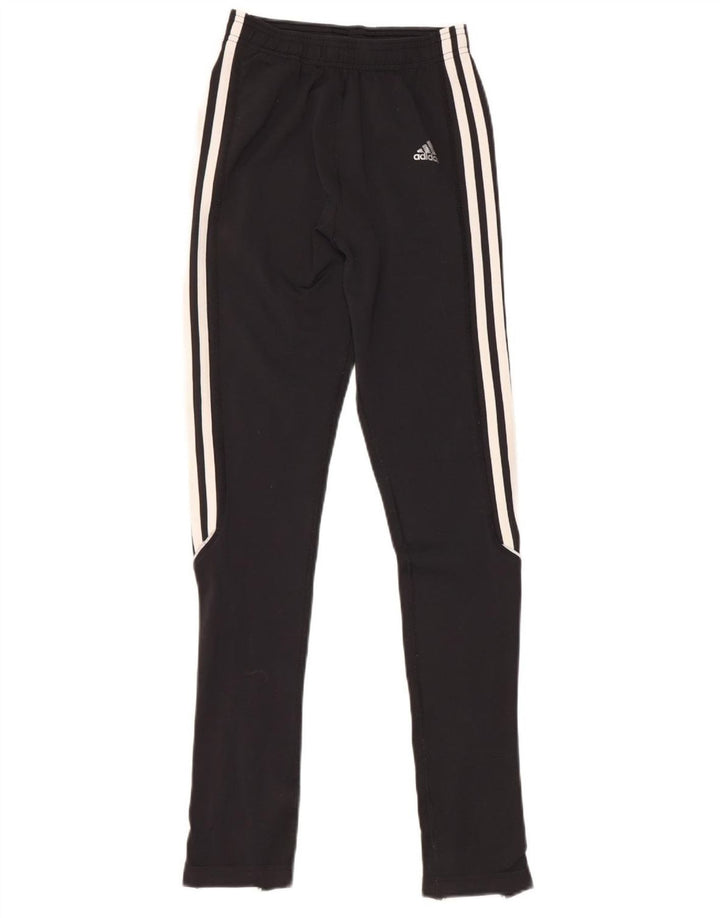 ADIDAS Womens Climalite træningsdragt Bukser UK 10 Small Black Polyamide