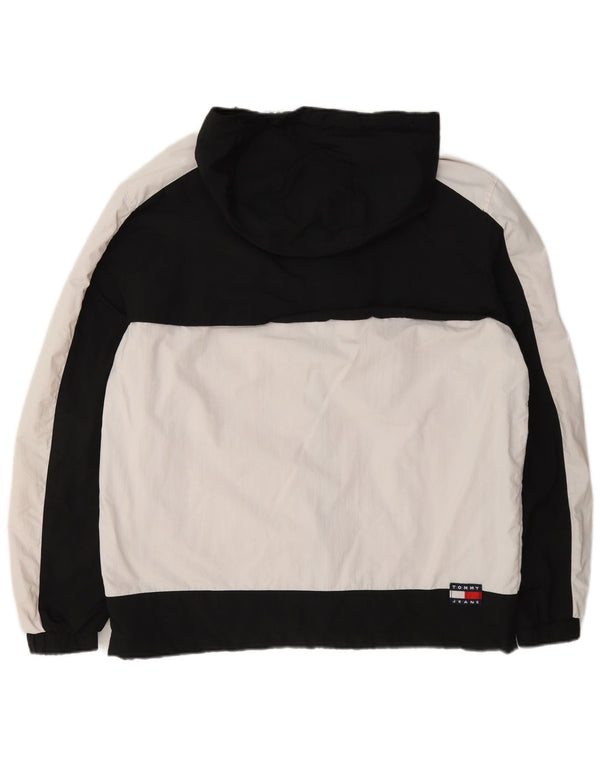 Tommy Hilfiger Herre Windbreaker Jacket UK 38 Medium White Colourblock