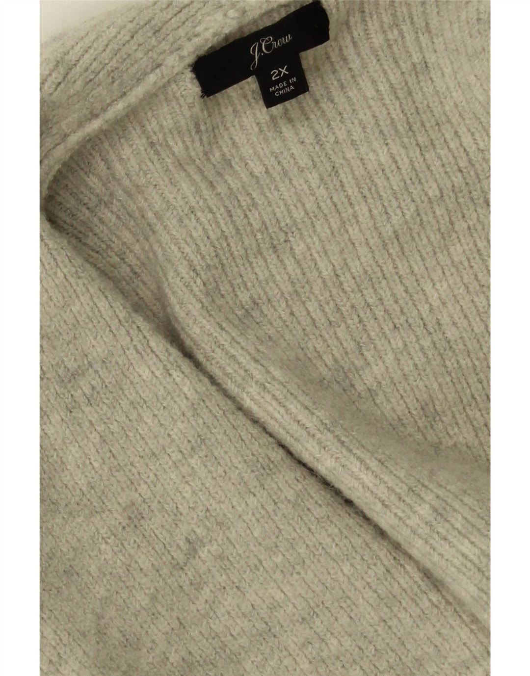 J. CREW Womens Oversized Longline Cardigan Sweater UK 20 2XL Grey Nylon Vintage J. Crew and Second-Hand J. Crew from Messina Hembry 