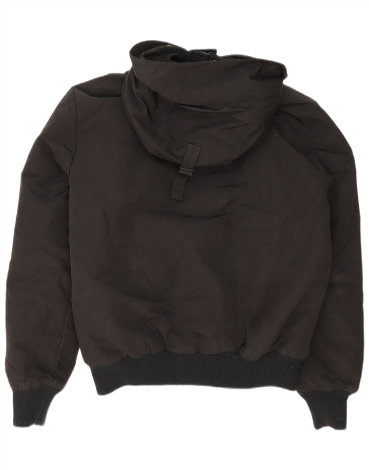 SUPERDRY Bomberjakke med hætte til mænd UK 38 Medium Sort Nylon