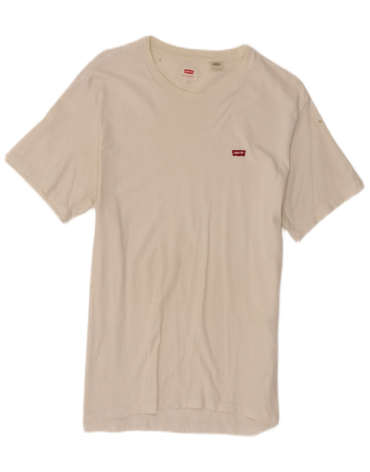 Levi's Herre T-Shirt Top Medium Hvid Bomuld