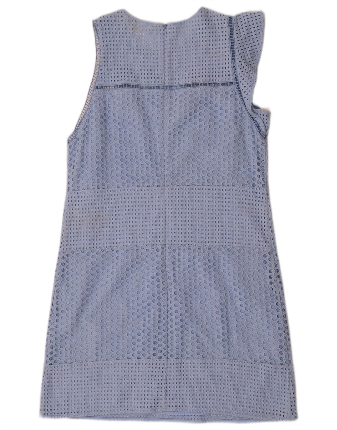 Michael Kors Dame A-Line Kjole UK 12 Medium Blue Bomuld
