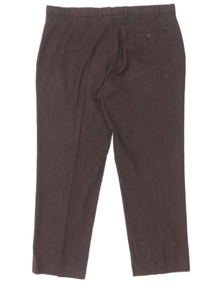 Marks & Spencer Herre Regular Fit Suit Bukser W38 L29 Grå polyester