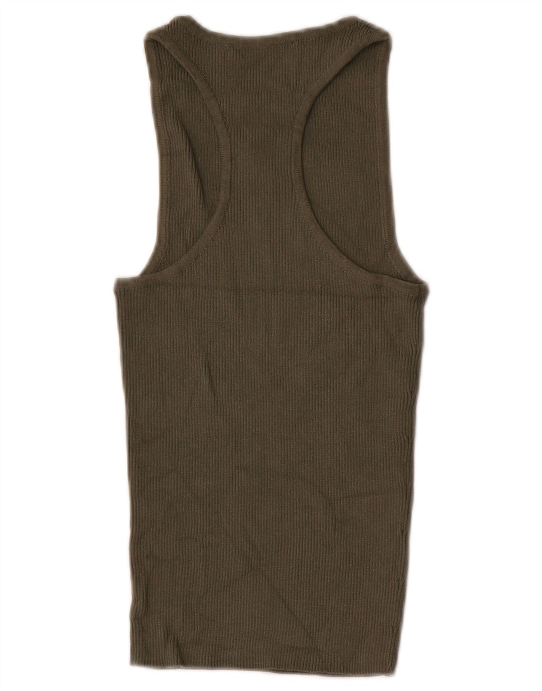 Zara Damevest Top UK 8 Small Khaki