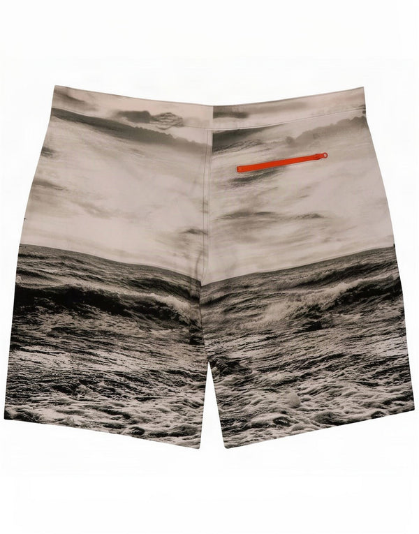 Mountain Warehouse Grafiske svømmeshorts til mænd 2XL Grå Polyester