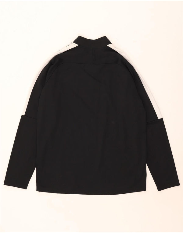 Nike Herre Dri Fit Pullover med lynlås-hals træningsdragt Top XL Sort Colourblock