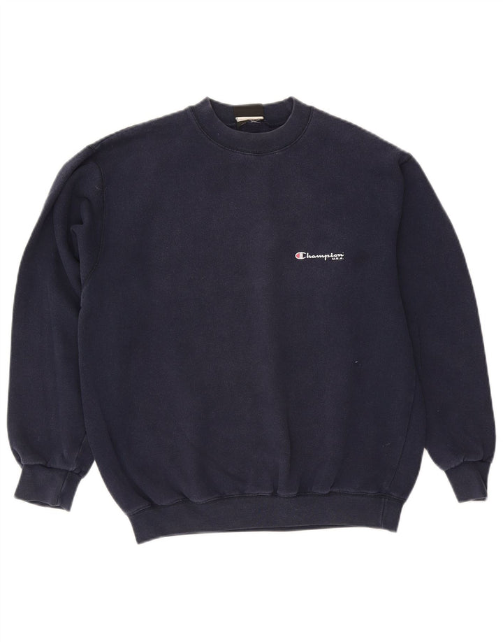 Champion Herre Sweatshirt Jumper Medium Marineblå