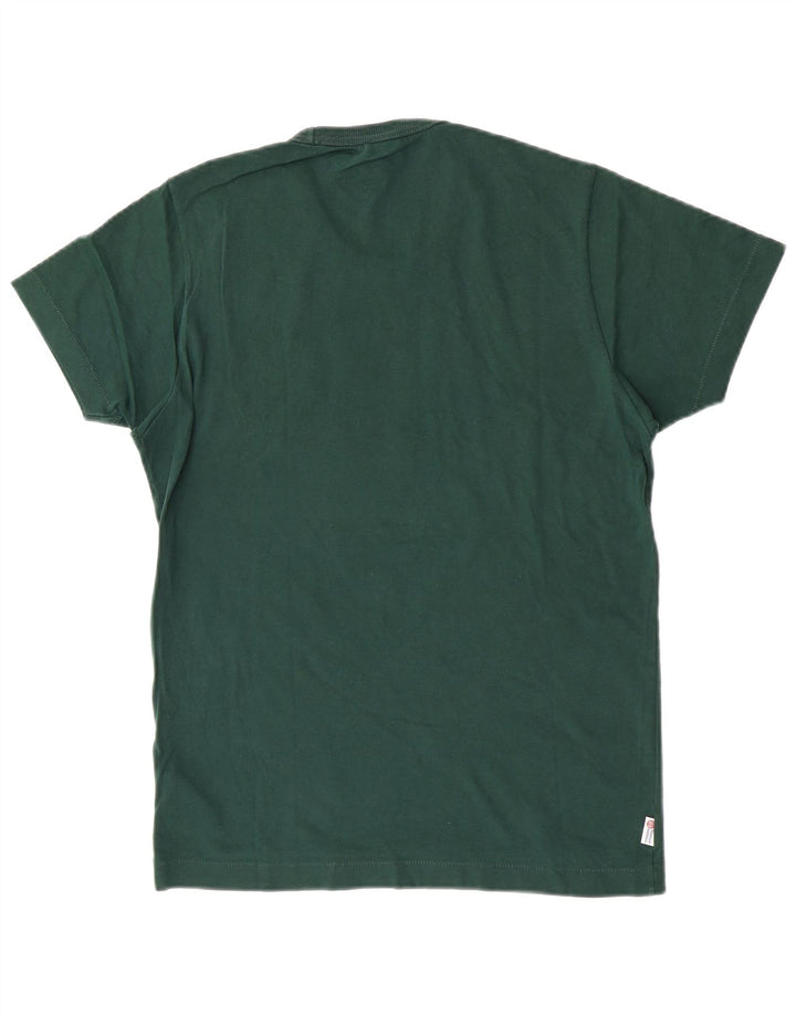 Franklin Marshall Herre grafisk T-shirt top lille grøn bomuld