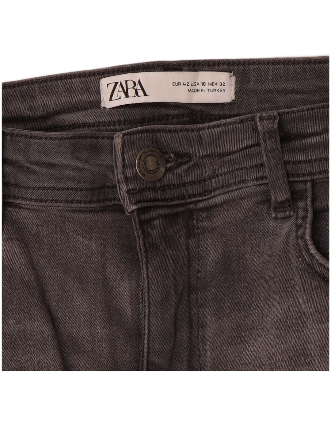 Zara Dame Skinny Jeans EU 42 Large W32 L27 Grå