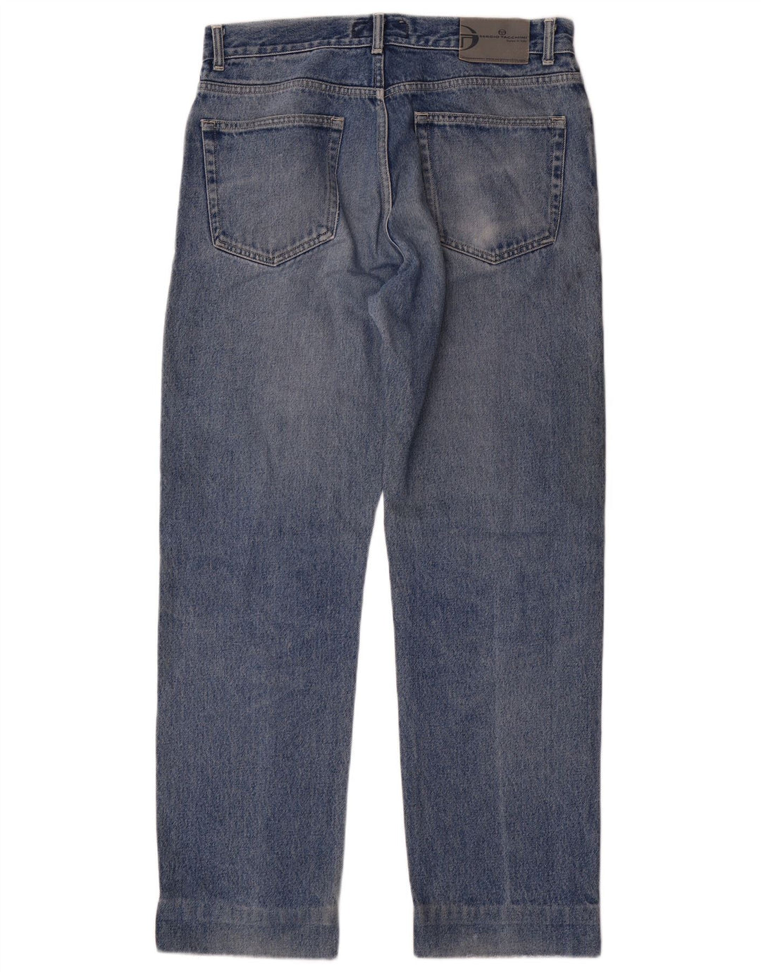 SERGIO TACCHINI Straight jeans til mænd W34 L32 Blå bomuld