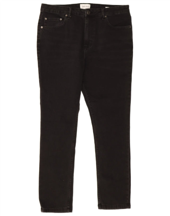 Jack Wills Herre Slim Jeans W34 L29 Sort Bomuld