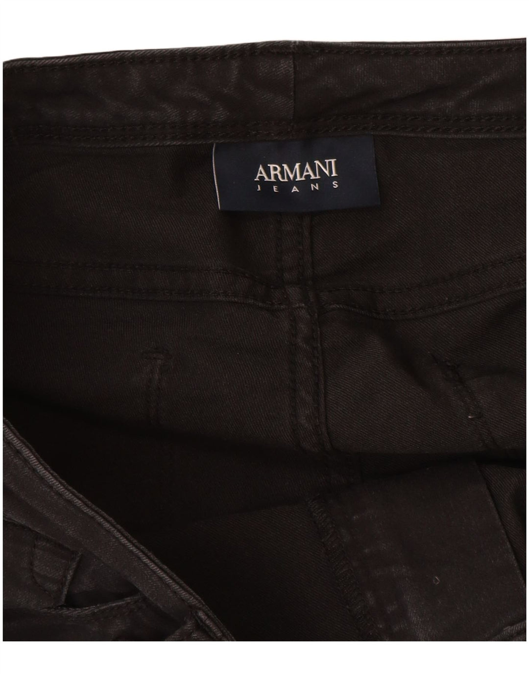 ARMANI Slim Jeans til kvinder W30 L27 sort bomuld