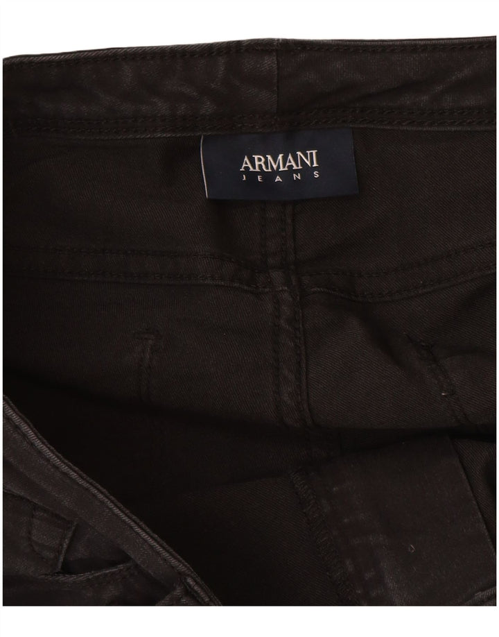 ARMANI Slim Jeans til kvinder W30 L27 sort bomuld