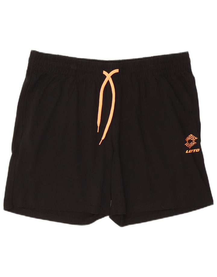 Lotto Herre Sportshorts 2XL Sort Bomuld