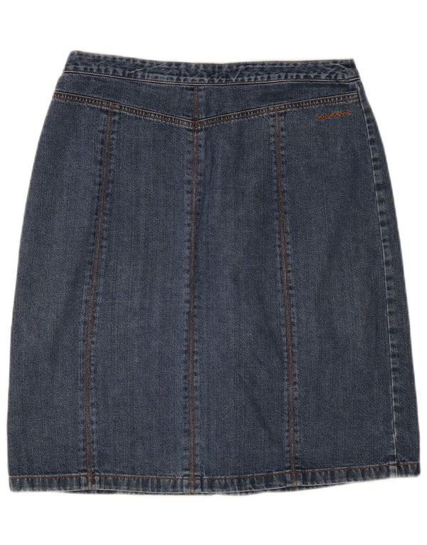 Dkny Womens High Waist Denim Nederdel US 10 Large W30 Blue Cotton