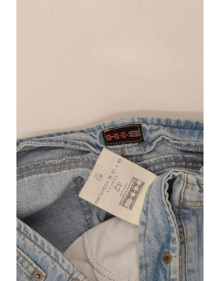 H.I.S Womens Denim Skirt IT 42 Medium W30  Blue Cotton Vintage H.I.S and Second-Hand H.I.S from Messina Hembry 