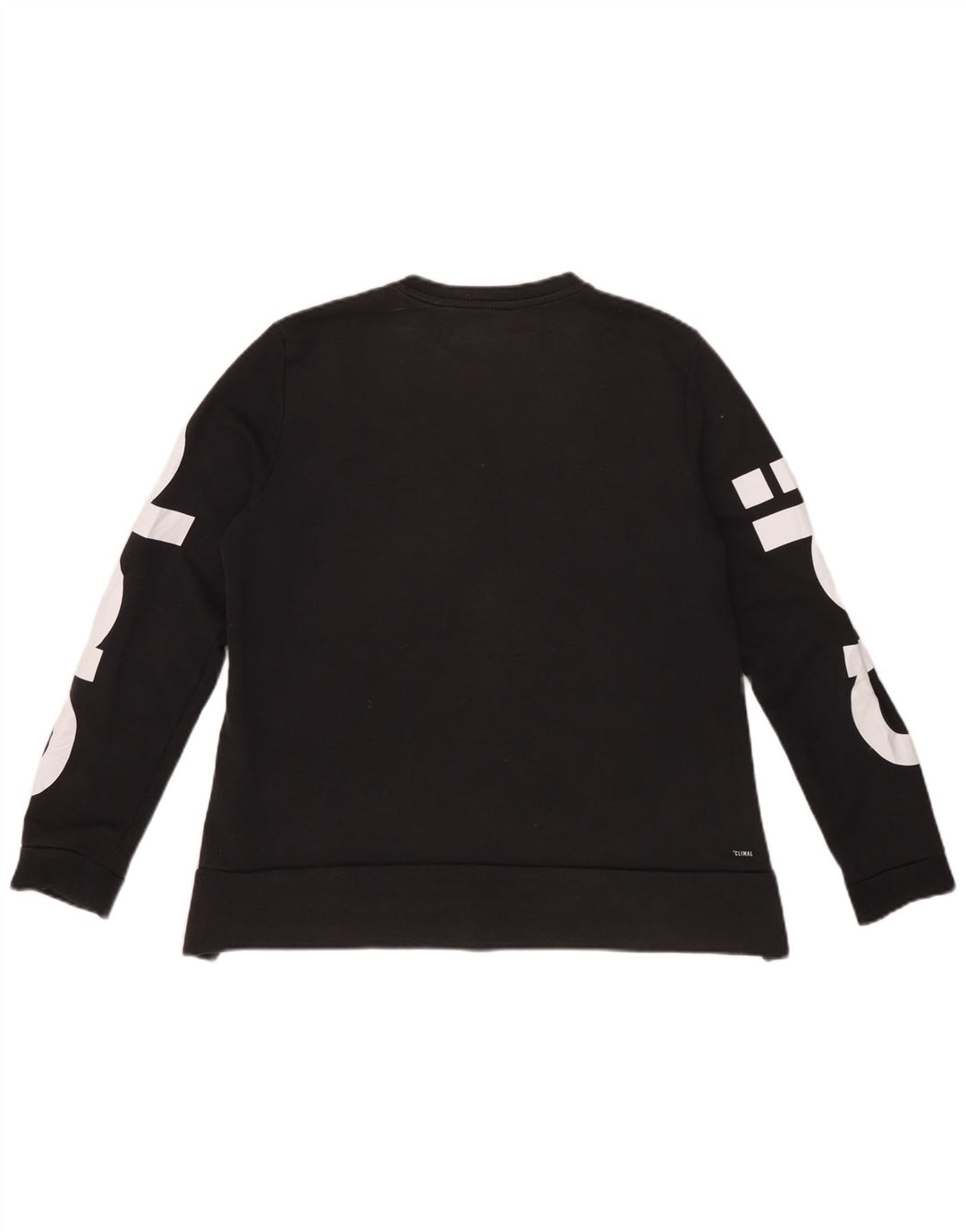 Adidas Dame Climalite Graphic Sweatshirt Jumper IT 44 Medium Sort Bomuld