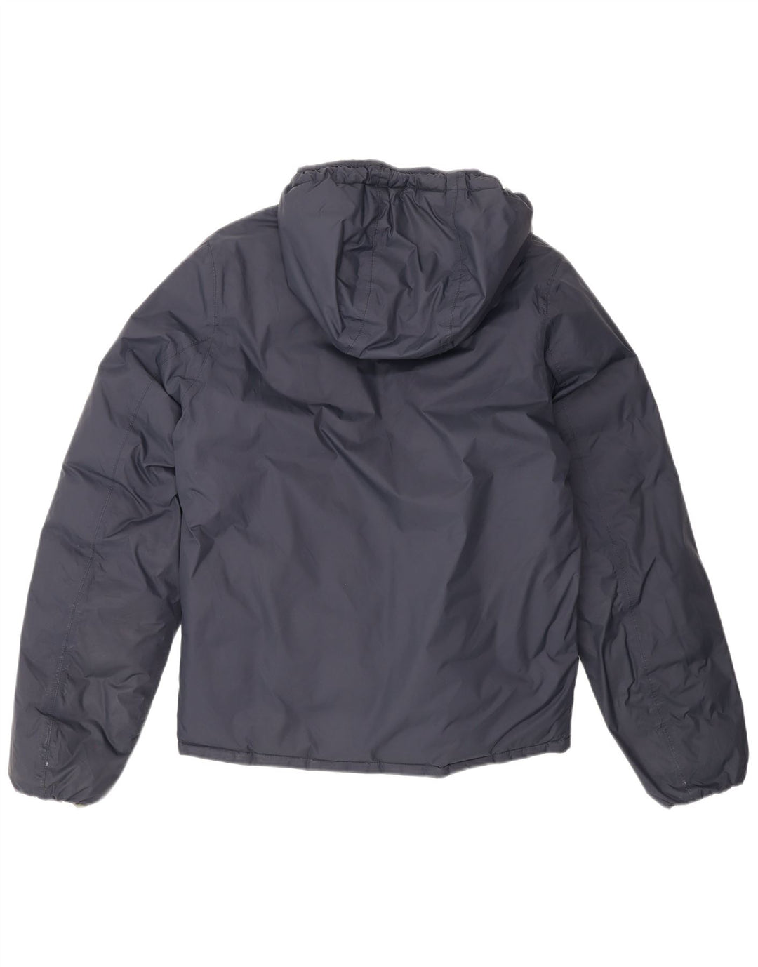 K-Way Dame Hætte Vendbar Polstret Jakke UK 14 Medium Navy Blue