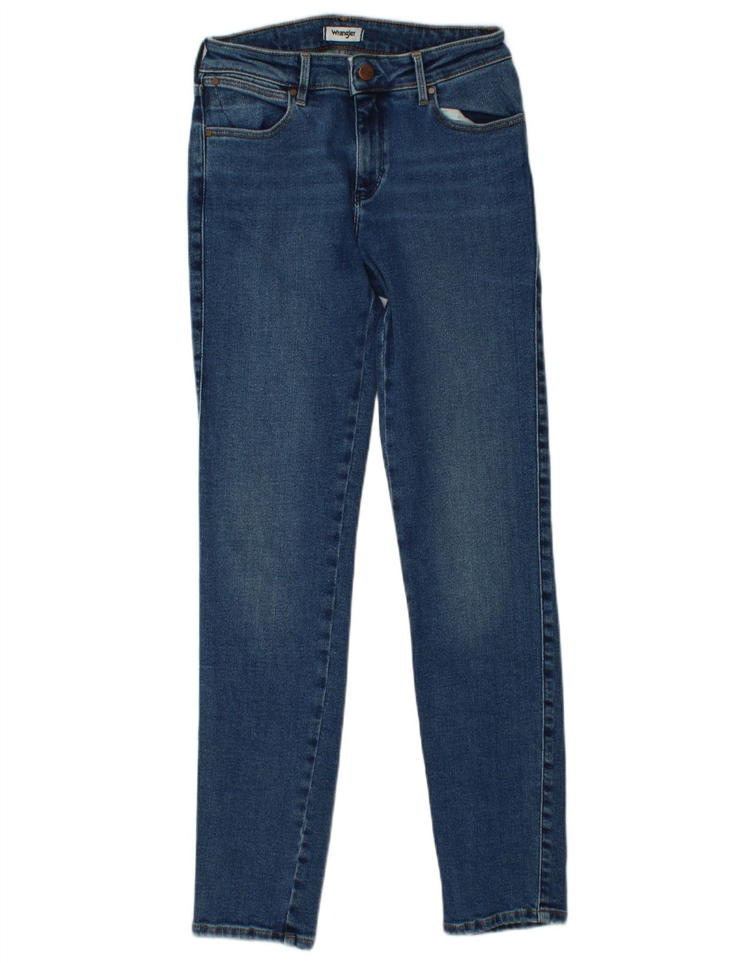 WRANGLER Womens Slim Jeans W28 L32  Blue Cotton