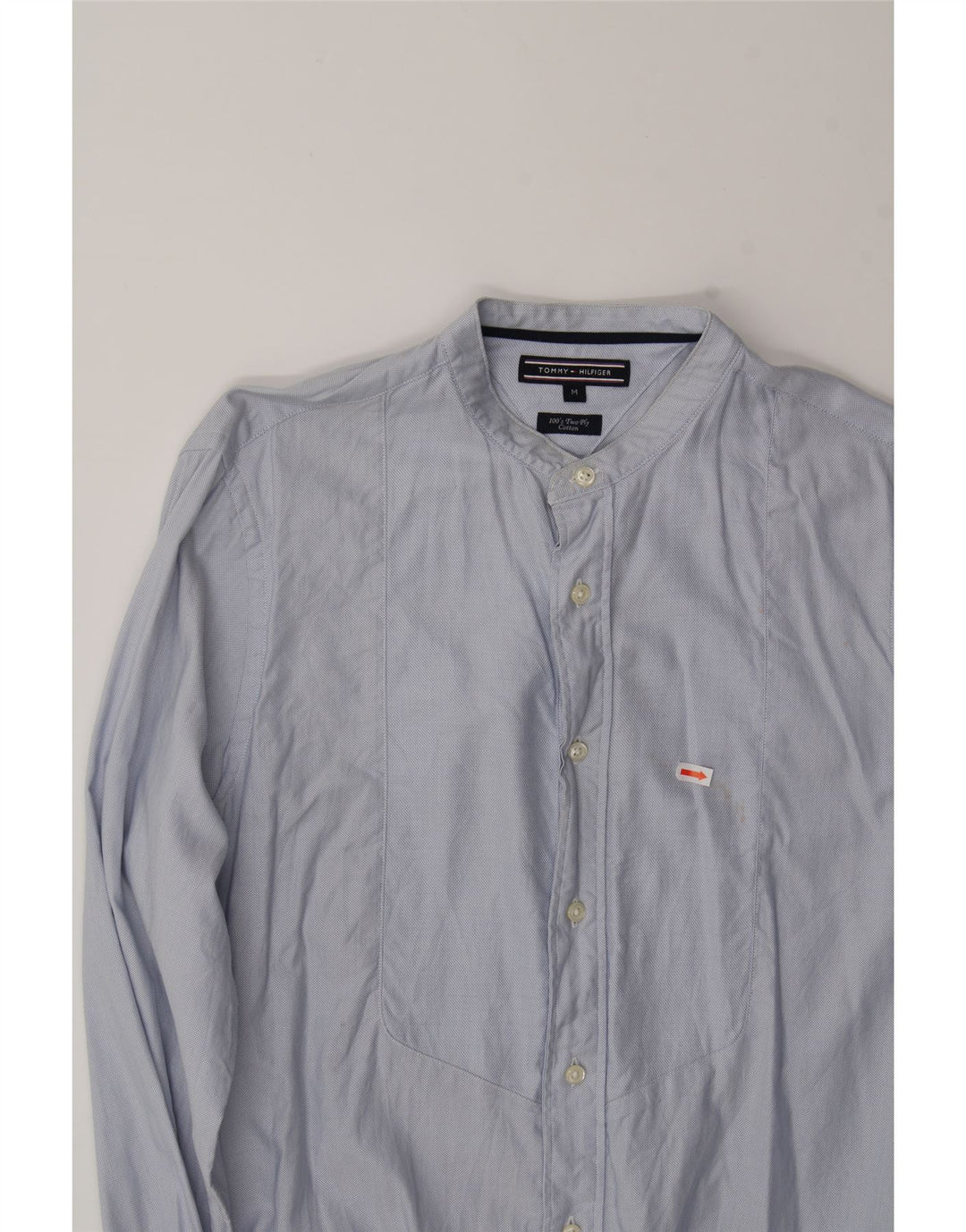 TOMMY HILFIGER Mens Shirt Medium Blue Cotton Vintage Tommy Hilfiger and Second-Hand Tommy Hilfiger from Messina Hembry 