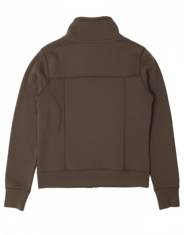 HOLLISTER Sherpa træningsdragt topjakke til kvinder UK 16 Stor grå bomuld