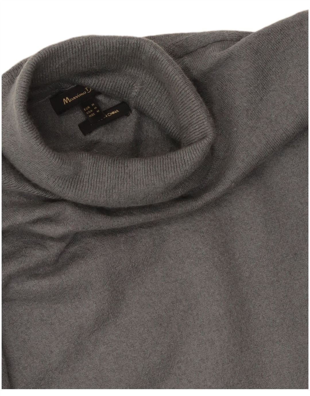 Massimo Dutti Dame Rullehals Sweater UK 12 Medium Grå